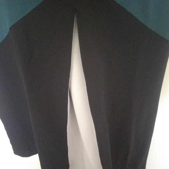 NWOT Zara Color Block Fit & Flare Sleeveless Knee Length Medium Zipper Dress - Picture 4 of 9